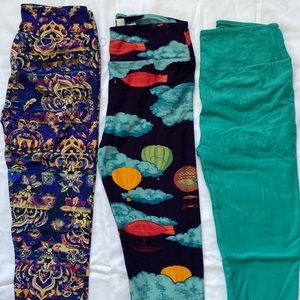 3 Pair Lularoe OS Leggings